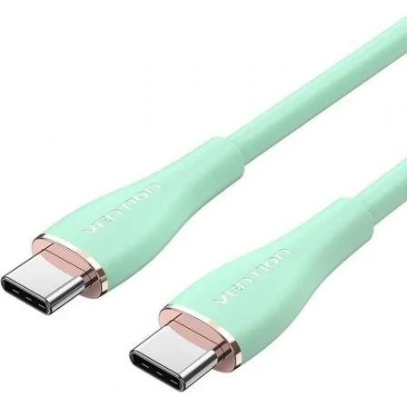 Vention Cable USB-C a USB-C 2.0 100W 1.5m Verde Claro TAWGG Vention Cable USB-C a USB-C 2.0 100W 1.5m Verde Claro TAWGG